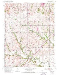 Auburn Kansas Historical topographic map, 1:24000 scale, 7.5 X 7.5 Minute, Year 1952