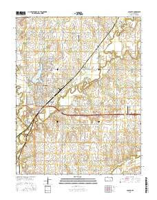 Augusta Kansas Current topographic map, 1:24000 scale, 7.5 X 7.5 Minute, Year 2015