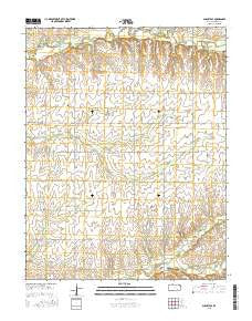 Augusta SE Kansas Current topographic map, 1:24000 scale, 7.5 X 7.5 Minute, Year 2015