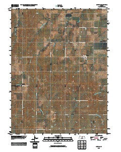 Aurora Kansas Historical topographic map, 1:24000 scale, 7.5 X 7.5 Minute, Year 2009