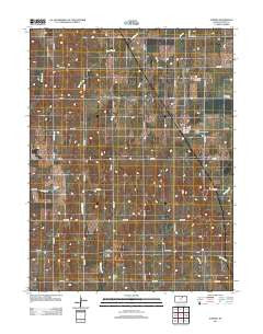 Aurora Kansas Historical topographic map, 1:24000 scale, 7.5 X 7.5 Minute, Year 2012