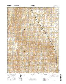 Aurora Kansas Current topographic map, 1:24000 scale, 7.5 X 7.5 Minute, Year 2015
