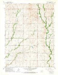 Aurora SW Kansas Historical topographic map, 1:24000 scale, 7.5 X 7.5 Minute, Year 1965