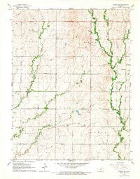 Aurora SW Kansas Historical topographic map, 1:24000 scale, 7.5 X 7.5 Minute, Year 1965