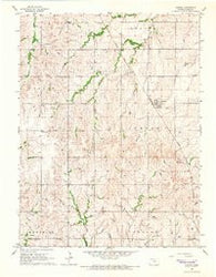 Aurora Kansas Historical topographic map, 1:24000 scale, 7.5 X 7.5 Minute, Year 1965