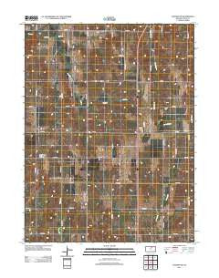 Aurora NW Kansas Historical topographic map, 1:24000 scale, 7.5 X 7.5 Minute, Year 2012
