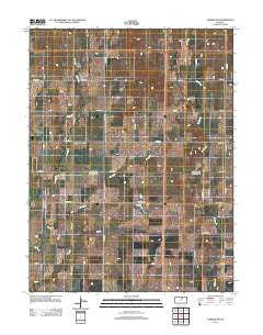 Aurora SW Kansas Historical topographic map, 1:24000 scale, 7.5 X 7.5 Minute, Year 2012