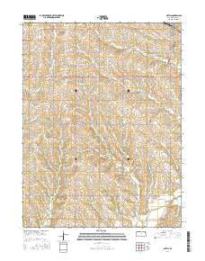 Axtell Kansas Current topographic map, 1:24000 scale, 7.5 X 7.5 Minute, Year 2016