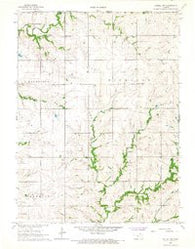 Axtell NW Kansas Historical topographic map, 1:24000 scale, 7.5 X 7.5 Minute, Year 1966