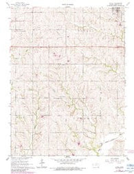 Axtell Kansas Historical topographic map, 1:24000 scale, 7.5 X 7.5 Minute, Year 1966