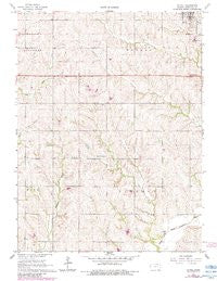 Axtell Kansas Historical topographic map, 1:24000 scale, 7.5 X 7.5 Minute, Year 1966
