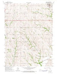 Axtell Kansas Historical topographic map, 1:24000 scale, 7.5 X 7.5 Minute, Year 1966