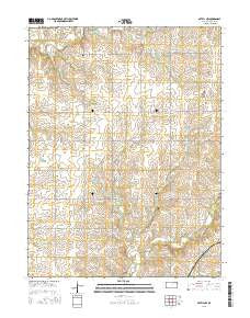 Axtell NW Kansas Current topographic map, 1:24000 scale, 7.5 X 7.5 Minute, Year 2015