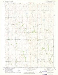 Bachelors Run Kansas Historical topographic map, 1:24000 scale, 7.5 X 7.5 Minute, Year 1973