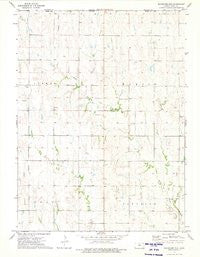 Bachelors Run Kansas Historical topographic map, 1:24000 scale, 7.5 X 7.5 Minute, Year 1973