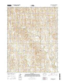 Bachelors Run Kansas Current topographic map, 1:24000 scale, 7.5 X 7.5 Minute, Year 2015