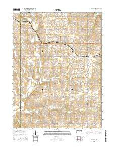 Baileyville Kansas Current topographic map, 1:24000 scale, 7.5 X 7.5 Minute, Year 2015