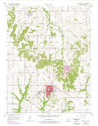 Baldwin City Kansas Historical topographic map, 1:24000 scale, 7.5 X 7.5 Minute, Year 1957