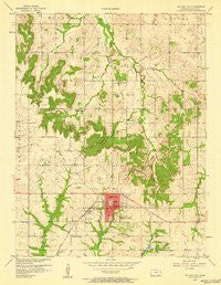 Baldwin City Kansas Historical topographic map, 1:24000 scale, 7.5 X 7.5 Minute, Year 1957