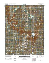 Baldwin City Kansas Historical topographic map, 1:24000 scale, 7.5 X 7.5 Minute, Year 2012