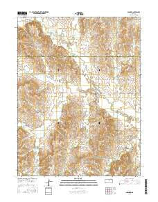 Barnard Kansas Current topographic map, 1:24000 scale, 7.5 X 7.5 Minute, Year 2015