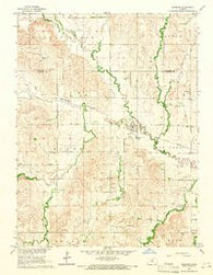 Barnard Kansas Historical topographic map, 1:24000 scale, 7.5 X 7.5 Minute, Year 1964
