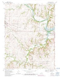 Barnes Kansas Historical topographic map, 1:24000 scale, 7.5 X 7.5 Minute, Year 1968