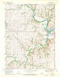 Barnes Kansas Historical topographic map, 1:24000 scale, 7.5 X 7.5 Minute, Year 1968