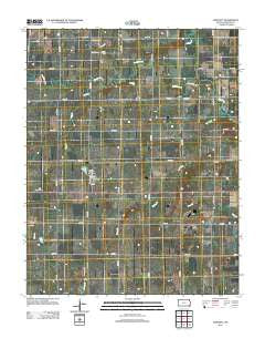 Bartlett Kansas Historical topographic map, 1:24000 scale, 7.5 X 7.5 Minute, Year 2012