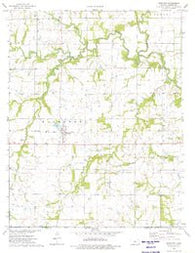 Bartlett Kansas Historical topographic map, 1:24000 scale, 7.5 X 7.5 Minute, Year 1974
