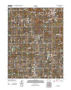 Basehor Kansas Historical topographic map, 1:24000 scale, 7.5 X 7.5 Minute, Year 2012