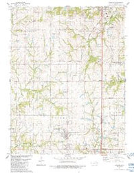 Basehor Kansas Historical topographic map, 1:24000 scale, 7.5 X 7.5 Minute, Year 1984