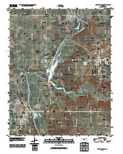 Baxter Springs Kansas Historical topographic map, 1:24000 scale, 7.5 X 7.5 Minute, Year 2010