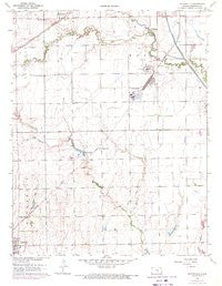 Bayneville Kansas Historical topographic map, 1:24000 scale, 7.5 X 7.5 Minute, Year 1961