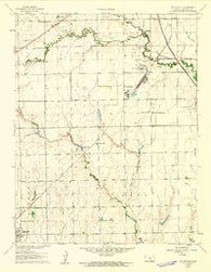 Bayneville Kansas Historical topographic map, 1:24000 scale, 7.5 X 7.5 Minute, Year 1961