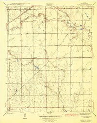 Bayneville Kansas Historical topographic map, 1:31680 scale, 7.5 X 7.5 Minute, Year 1943