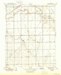 Bayneville Kansas Historical topographic map, 1:31680 scale, 7.5 X 7.5 Minute, Year 1943