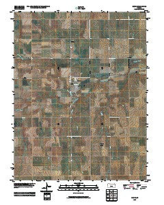 Bazine Kansas Historical topographic map, 1:24000 scale, 7.5 X 7.5 Minute, Year 2009