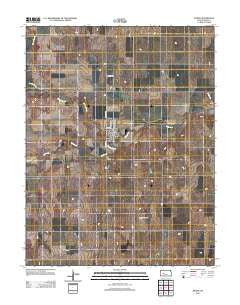 Bazine Kansas Historical topographic map, 1:24000 scale, 7.5 X 7.5 Minute, Year 2012