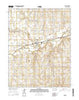 Bazine Kansas Current topographic map, 1:24000 scale, 7.5 X 7.5 Minute, Year 2015