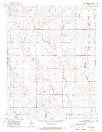 Bazine SE Kansas Historical topographic map, 1:24000 scale, 7.5 X 7.5 Minute, Year 1970