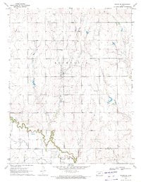 Bazine SW Kansas Historical topographic map, 1:24000 scale, 7.5 X 7.5 Minute, Year 1970