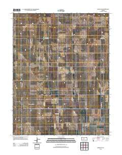 Bazine SE Kansas Historical topographic map, 1:24000 scale, 7.5 X 7.5 Minute, Year 2012