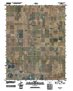 Bazine SW Kansas Historical topographic map, 1:24000 scale, 7.5 X 7.5 Minute, Year 2009