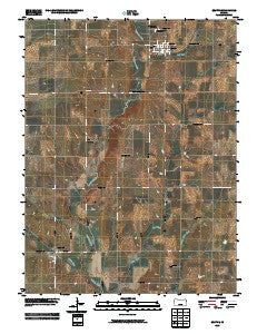 Beattie Kansas Historical topographic map, 1:24000 scale, 7.5 X 7.5 Minute, Year 2009