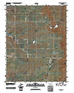 Beaumont Kansas Historical topographic map, 1:24000 scale, 7.5 X 7.5 Minute, Year 2009