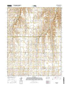 Beaver Kansas Current topographic map, 1:24000 scale, 7.5 X 7.5 Minute, Year 2015