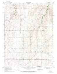 Beaver Kansas Historical topographic map, 1:24000 scale, 7.5 X 7.5 Minute, Year 1969