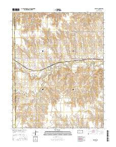 Beeler Kansas Current topographic map, 1:24000 scale, 7.5 X 7.5 Minute, Year 2015