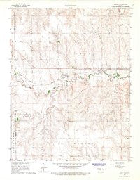 Beeler Kansas Historical topographic map, 1:24000 scale, 7.5 X 7.5 Minute, Year 1965